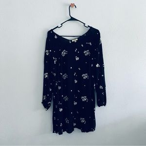 Kori black floral dress